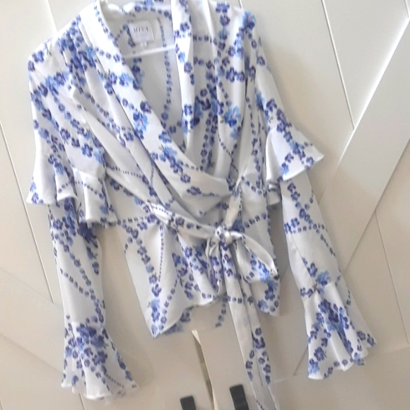 Misa Los Angeles Tops - MISA LOS ANGELES..WRAP VICOSE BLOUSE..